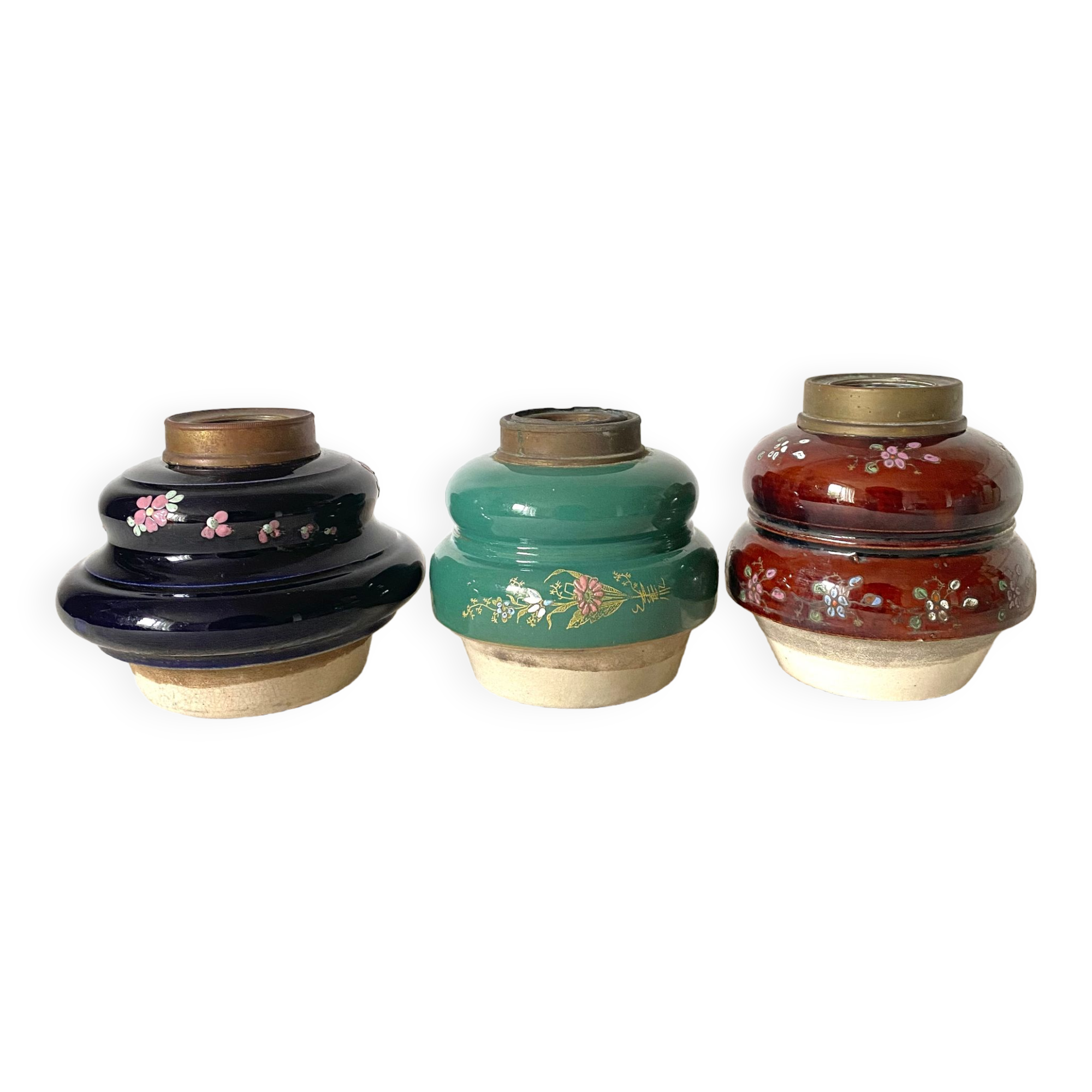 Antique ceramic vases x3