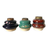 Vases en céramique ancienne x3