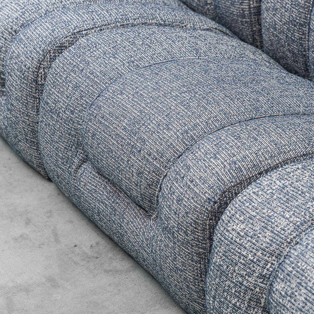 Restored vintage 3-seater modular sofa from the 1970s