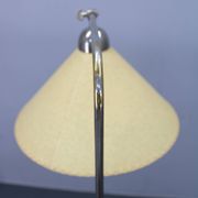 Lampe de sol Art Déco réglable, nickel, Tchécoslovaquie, années 1930