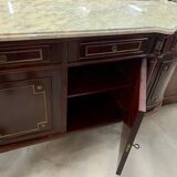 Wooden sideboard with marble