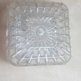 Molded glass ceiling lamp