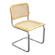 Italian Cesca B32 Style Cane and Chrome Cantilever Chair, 1970s
