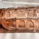 Vintage vase in pink-cut glass art deco Luminarc France