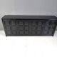 Black brutalist credenza, 1970s - vintage brutalist credenza - graphical brutalist credenza