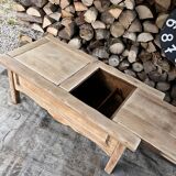 Solid oak coffee table