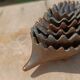 Vintage patinated metal hedgehog ashtrays – Greece