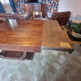 Art deco table with 2 extensions