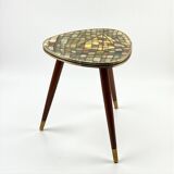 Petite table tripode italienne années 50 plateau mosaïque