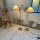 Pair of SCE floor lamps articulated brass 70s