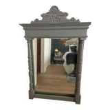 Grey trumeau mirror