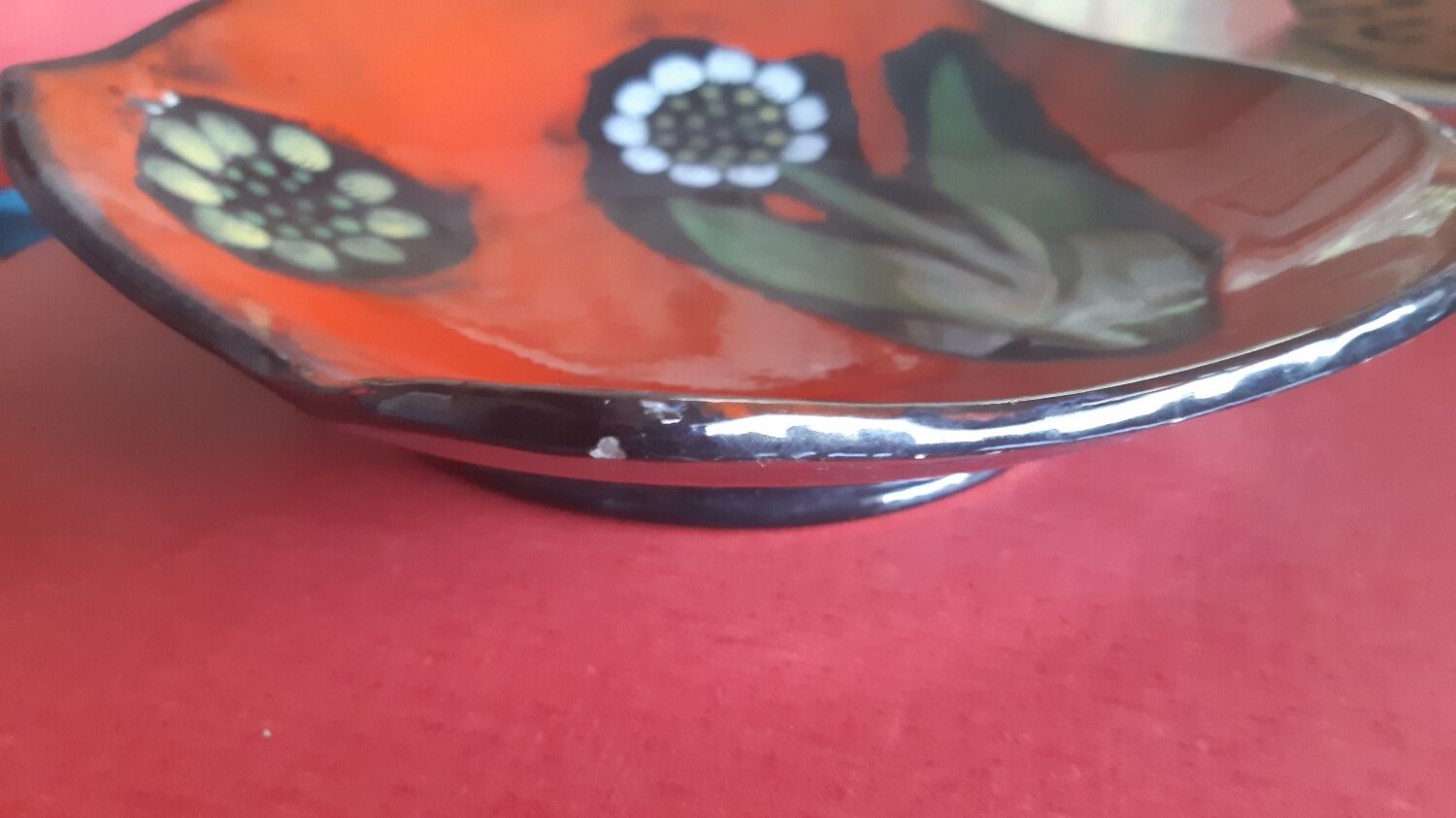 Vintage varnished dish