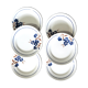 Lot 6 assiettes plates Badonviller