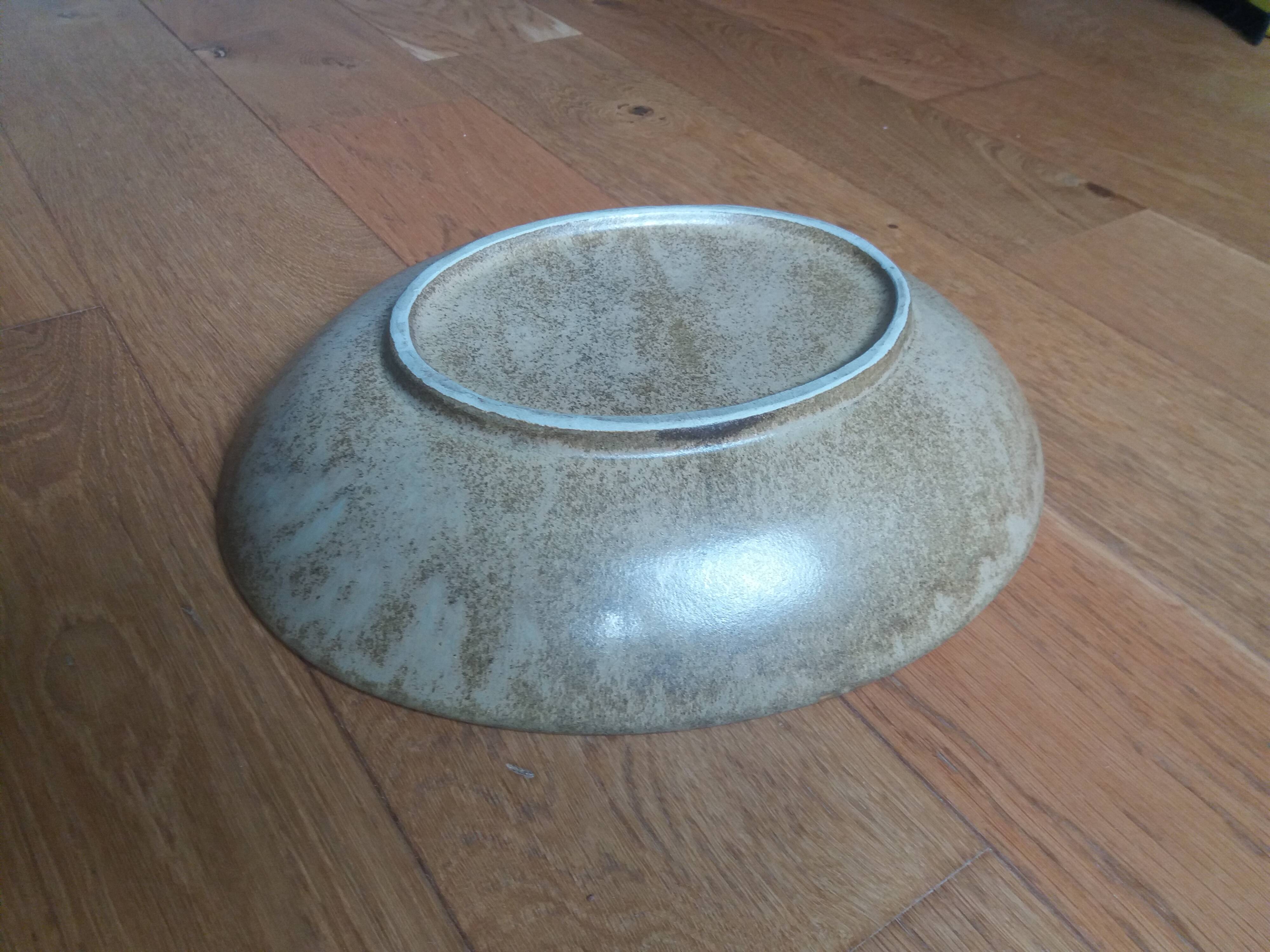 Stoneware salad bowl 35x30 cm