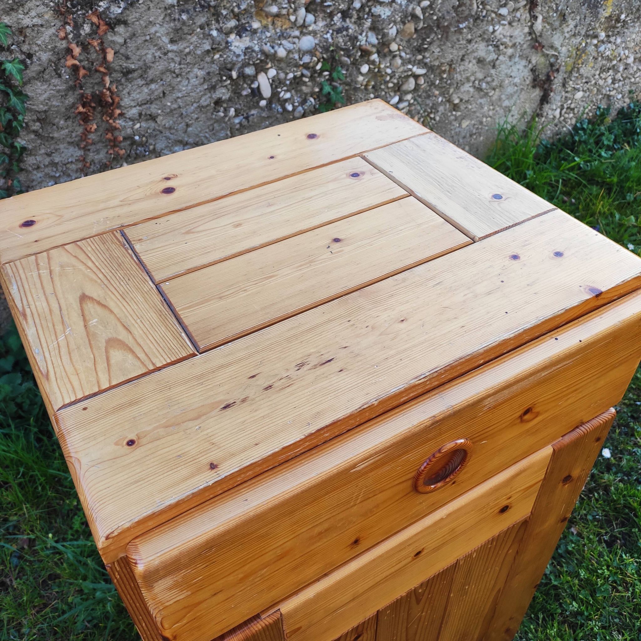 Solid pine jam buffet 1970