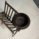 French vintage beech magazine rack, 1960s