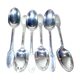 Set of 6 tablespoons in silver metal laurel Louis XVI by Christofle