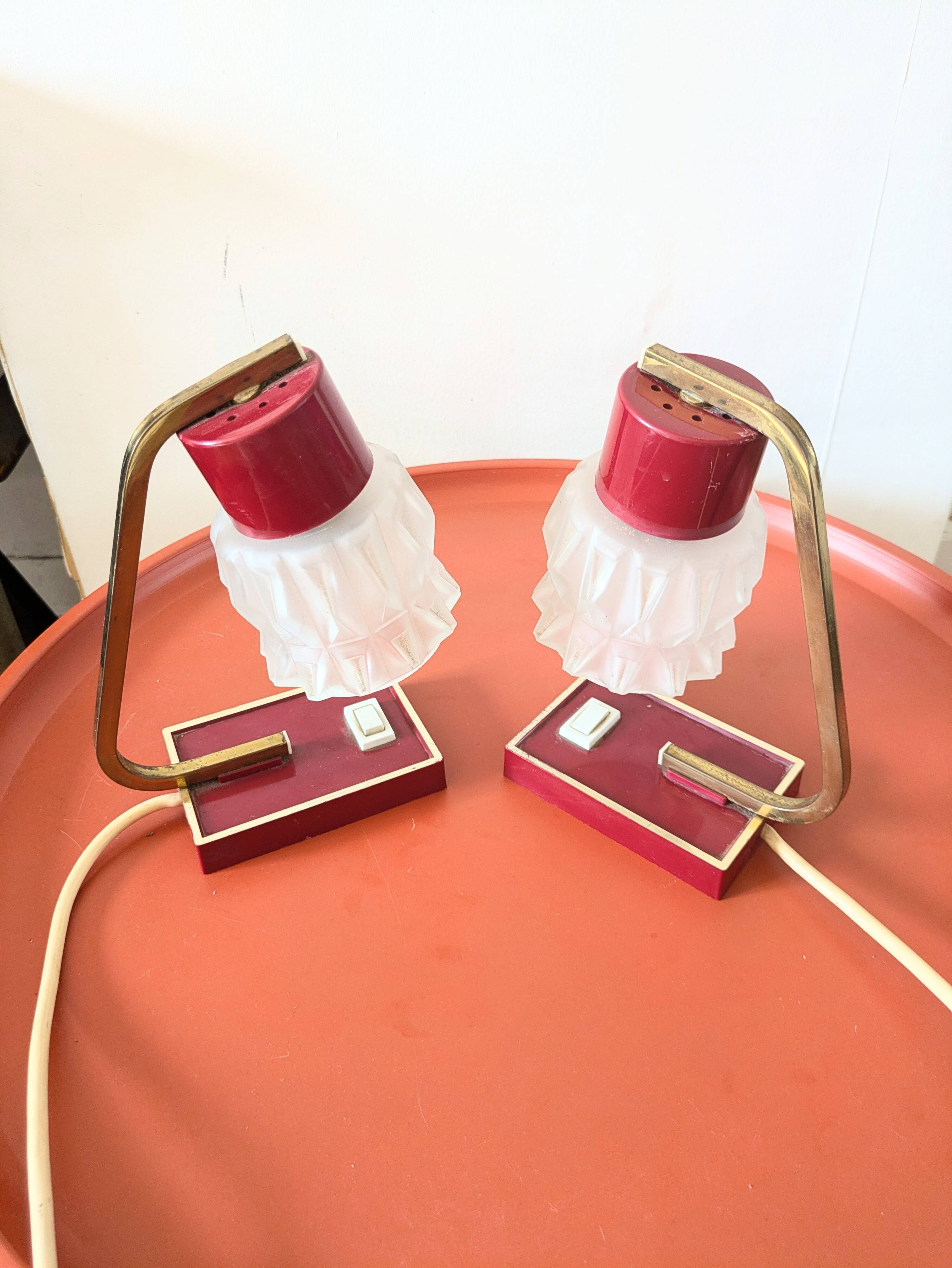 Pair of 50s designer lamps