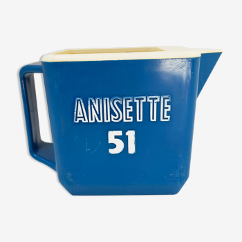 Pitcher anisette 51 advertising pitcher pastis blue