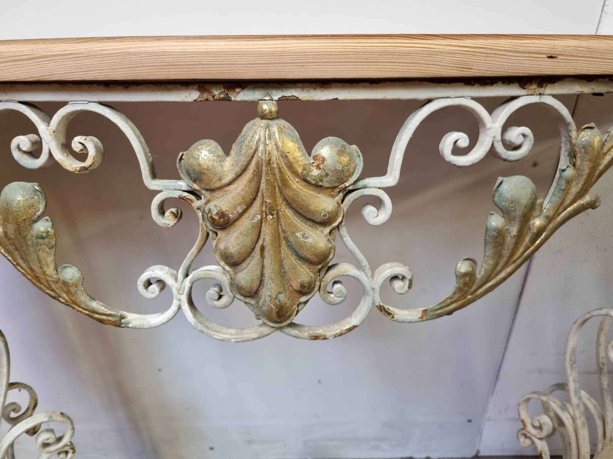 Wrought iron console