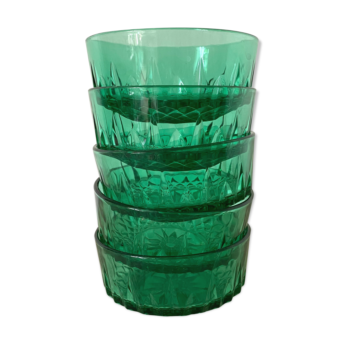 Vintage glass raviers arcoroc