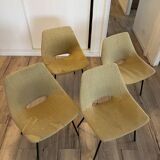 Set of 4 Pierre Guariche chairs