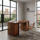 Afra & Tobia Scarpa "Artona" walnut burl Executive Desk for Maxalto 1975