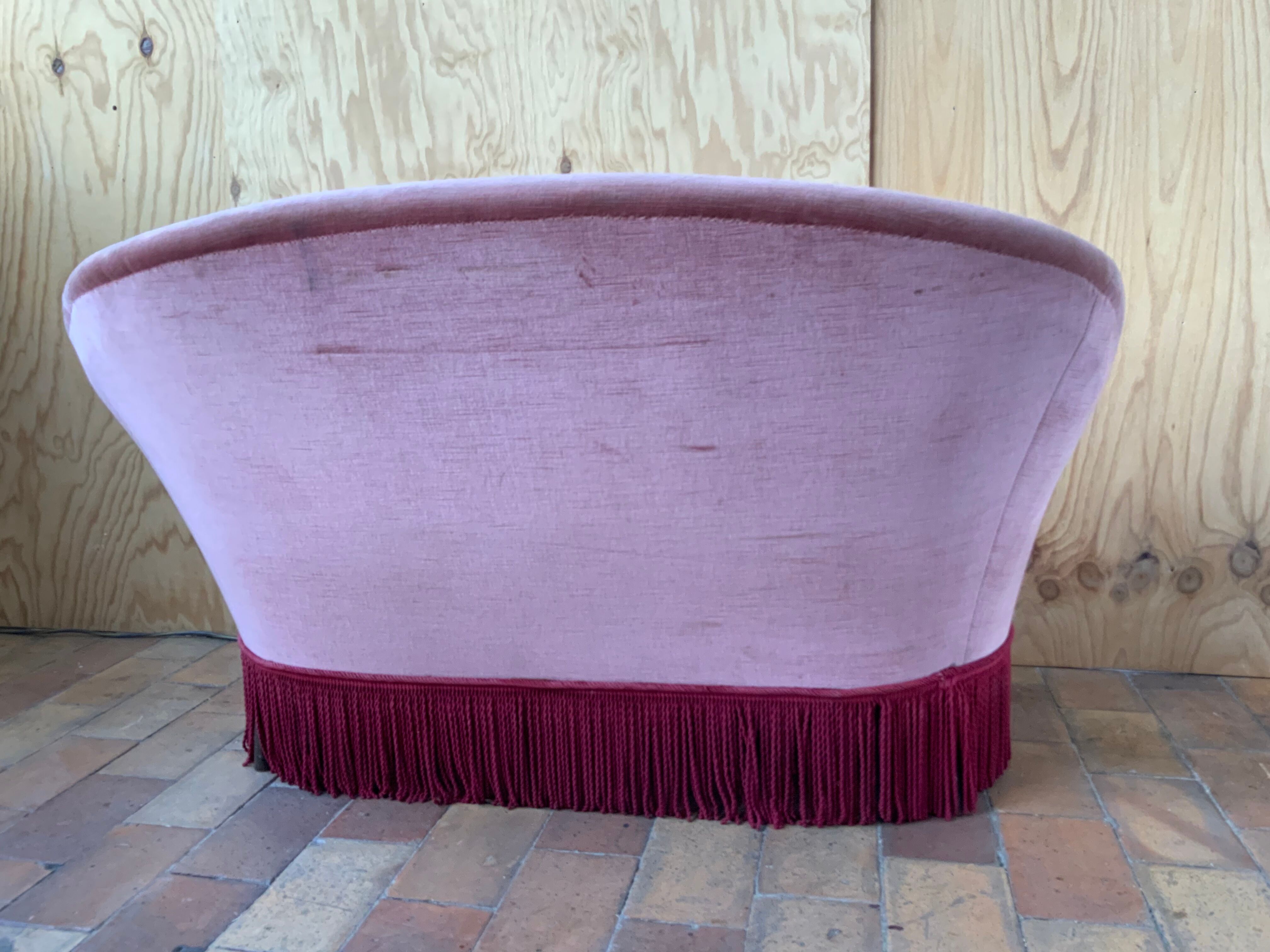 Velvet sofa