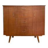 Bahut Scandinave pieds compas vintage 1970