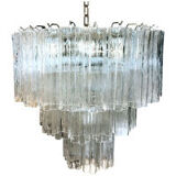 Clear “tronchi” murano glass chandelier d60-3l