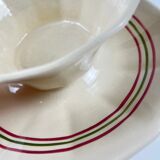 Sauceboat "Armelle", Sarreguemines, late 19th - early 20th century