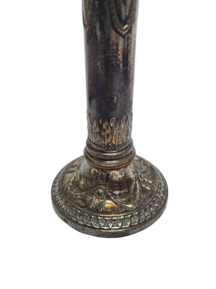 Art Nouveau French flute vase, 1900s