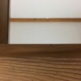 Scandinavian mirror 81x36 cm asymmetric trapeze 60s