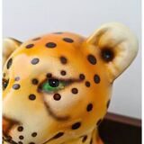 Jeune léopard en céramique italienne vintage – Années 1970