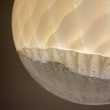 Large vintage Murano ball pendant lamp by Veart, Italy, 1970s.