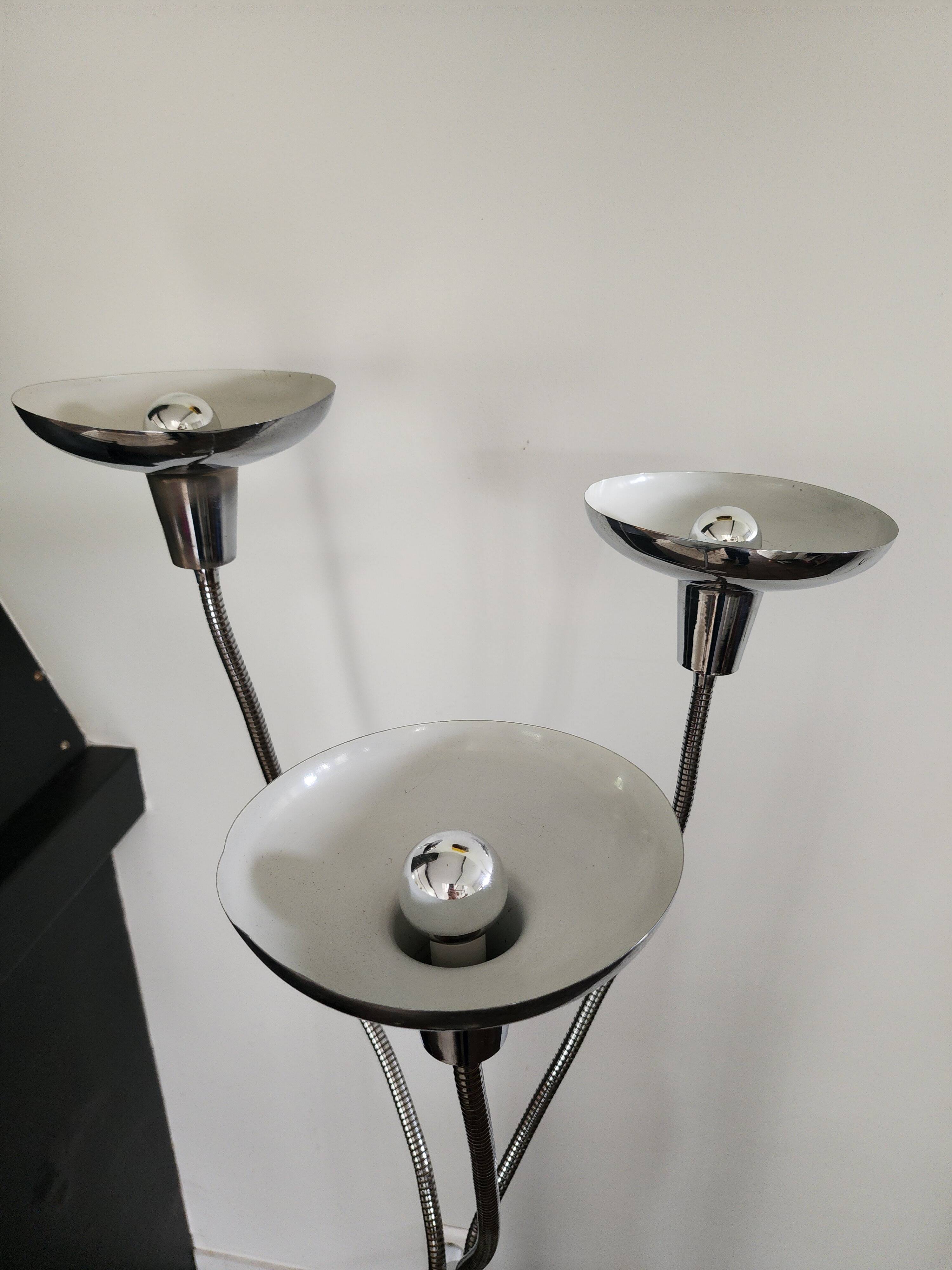 Pair of space age floor lamps