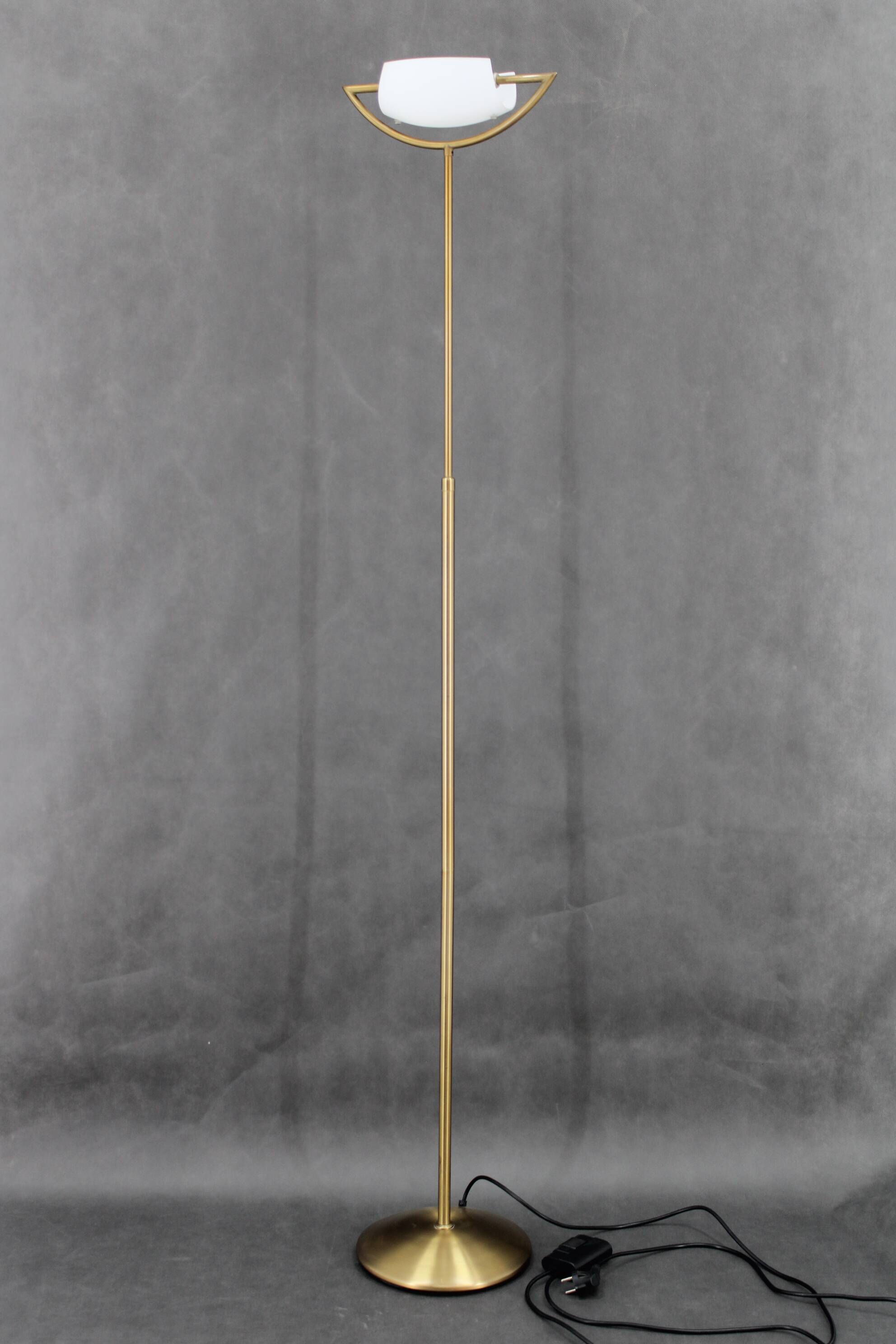 1980 Italian Halogen Brass Floor Lamp