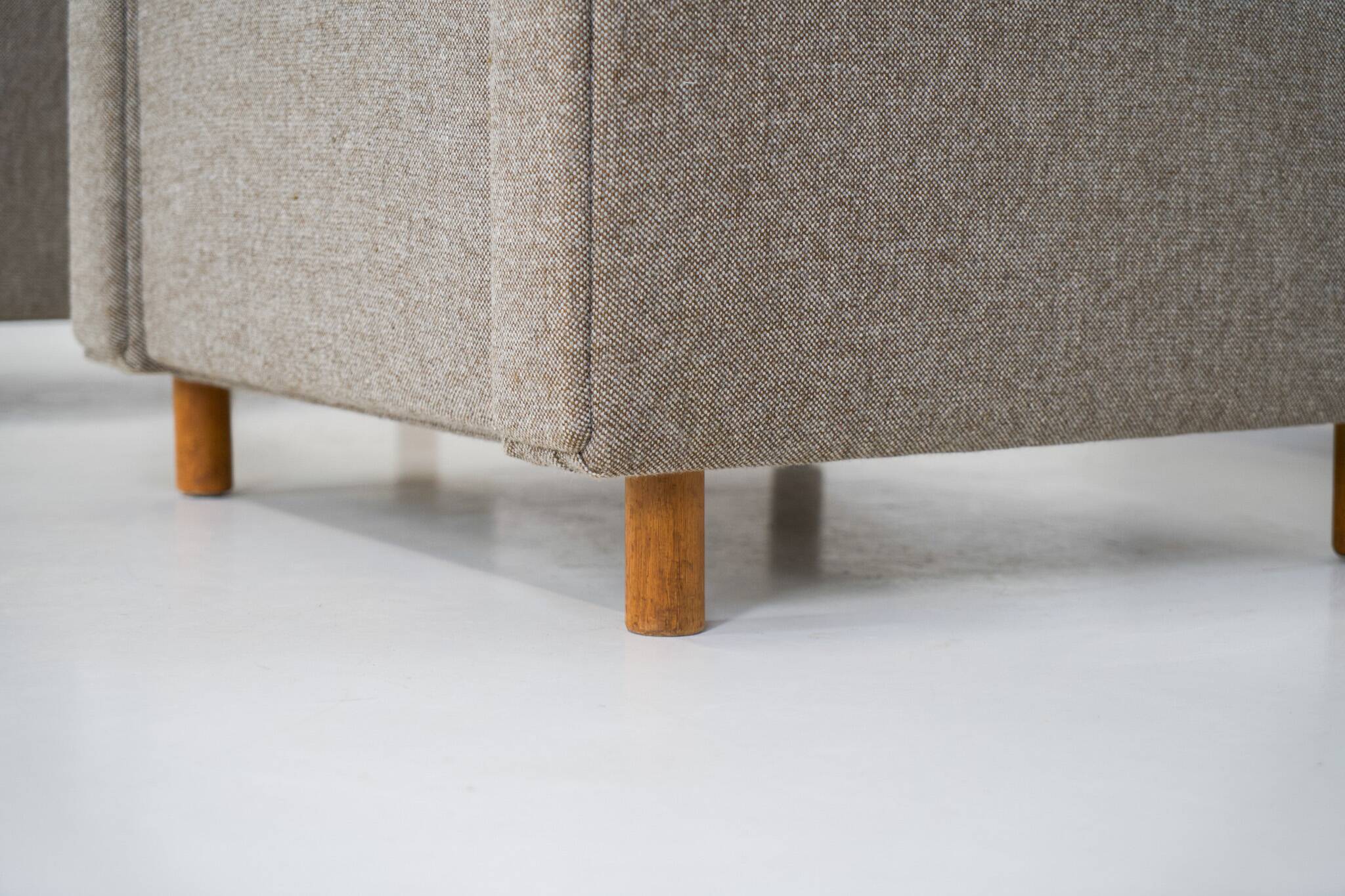 Rare pair of GE300 armchairs by Hans J. Wegner