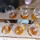 Verre à liqueur vintage à facettes