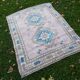 Vintage Turkish Oushak rug 155x190 cm