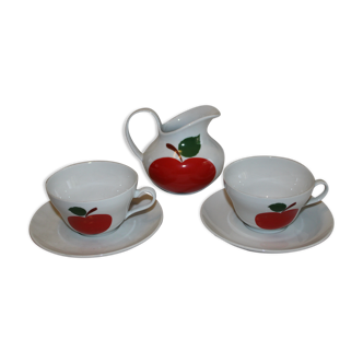 Tea cup duo and porcelain pitcher Seltmann Weiden Bavaria W. Germany