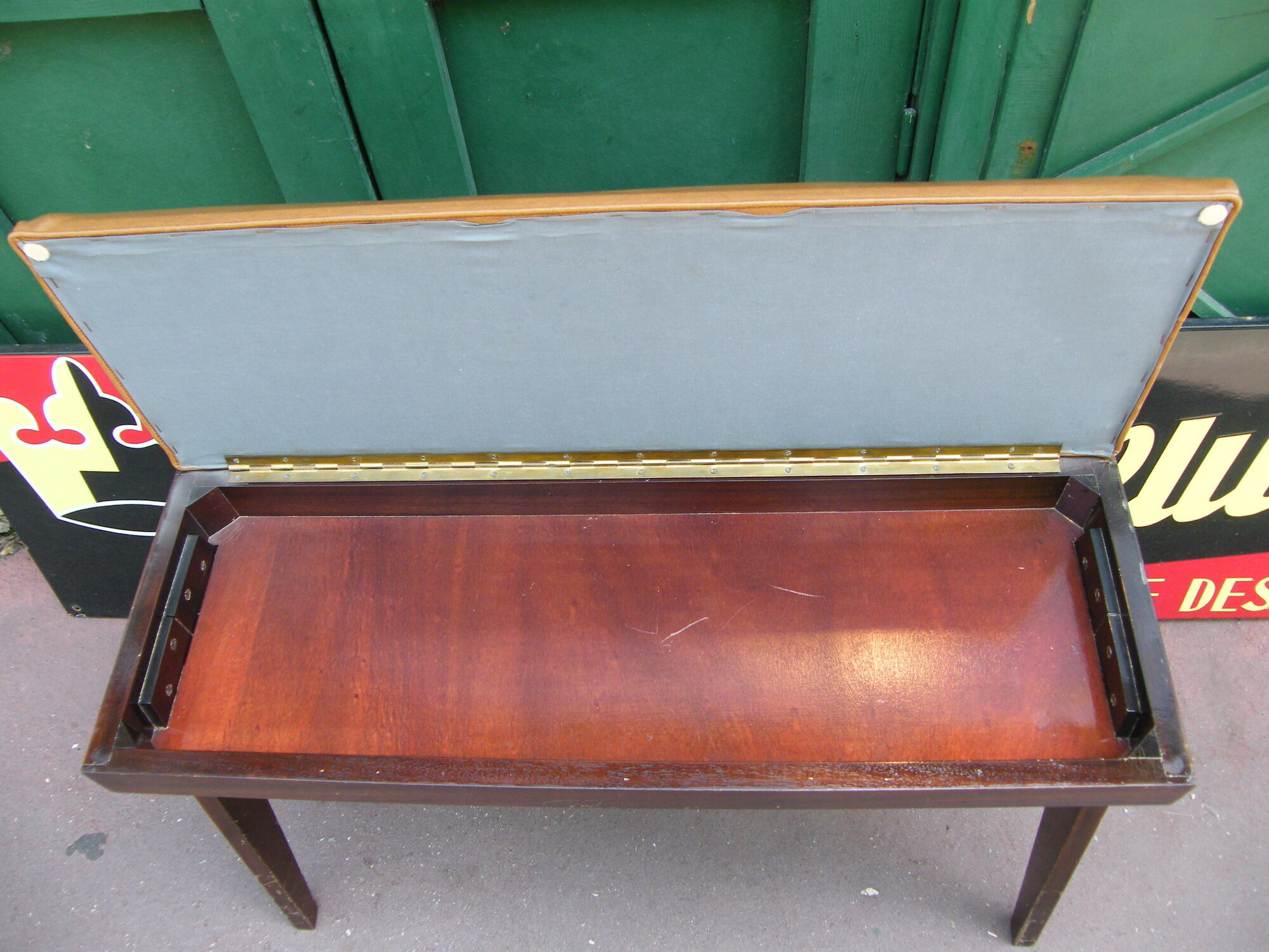 Banc de piano pour 4 mains pieds compas