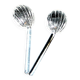 Set of 2 small moulded glass salt spoons – Vintage salt cellar