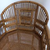 Rattan club chairs