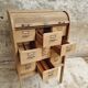 Antique roller shutter cabinet oak chest of drawers