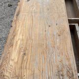 Antique console table, patinated wood