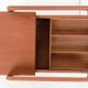 Sika Mobler sewing trolley, teak, Denmark, vintage, 1960s