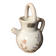 Old pitcher poet laval vintage painted art ceramic #a424