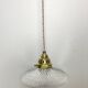 1950s glass pendant light