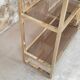 Vintage glazed brass shelf